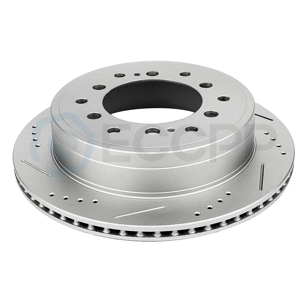 Rear Brake Discs Rotors Slot Drill Ceramic Pads For 2010-2014 Toyota FJ Cruiser 6B93BC-57 [5]