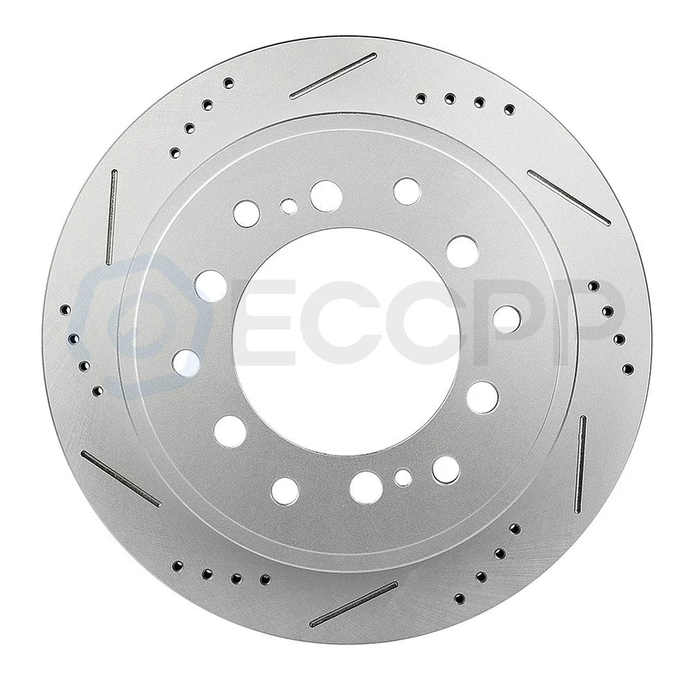 Rear Brake Discs Rotors Slot Drill Ceramic Pads For 2010-2014 Toyota FJ Cruiser 6B93BC-57 [7]