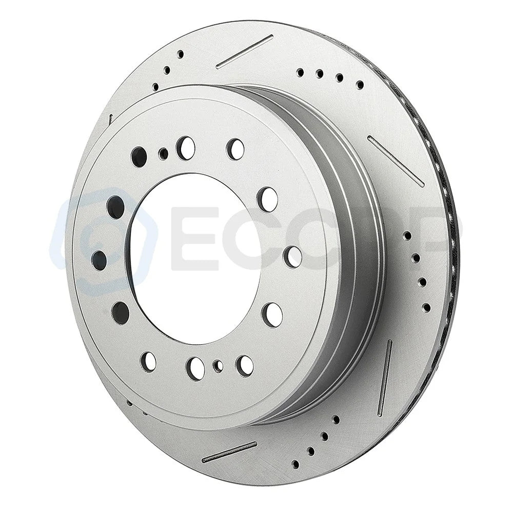 Rear Brake Discs Rotors Slot Drill Ceramic Pads For 2010-2014 Toyota FJ Cruiser 6B93BC-57 [9]