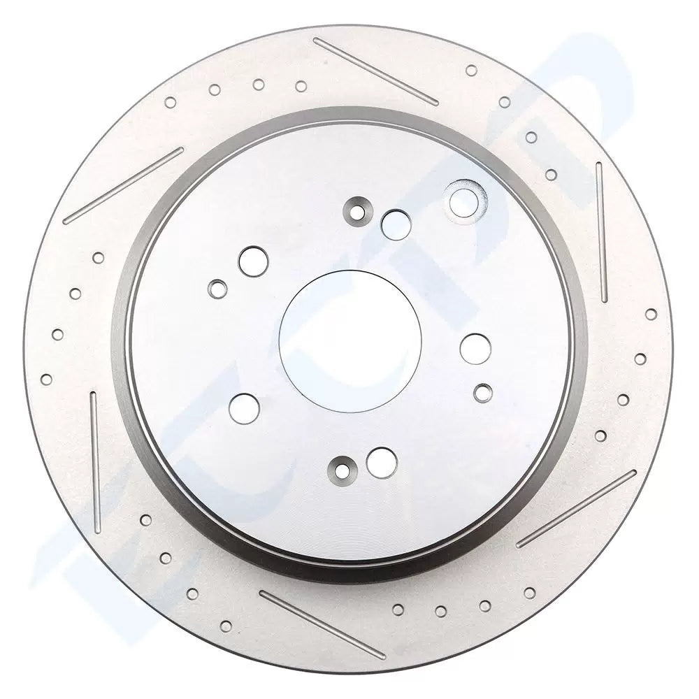 Rear Brake Rotors Discs Kit For Honda Odyssey 2002 2003 2004 Slotted [5]