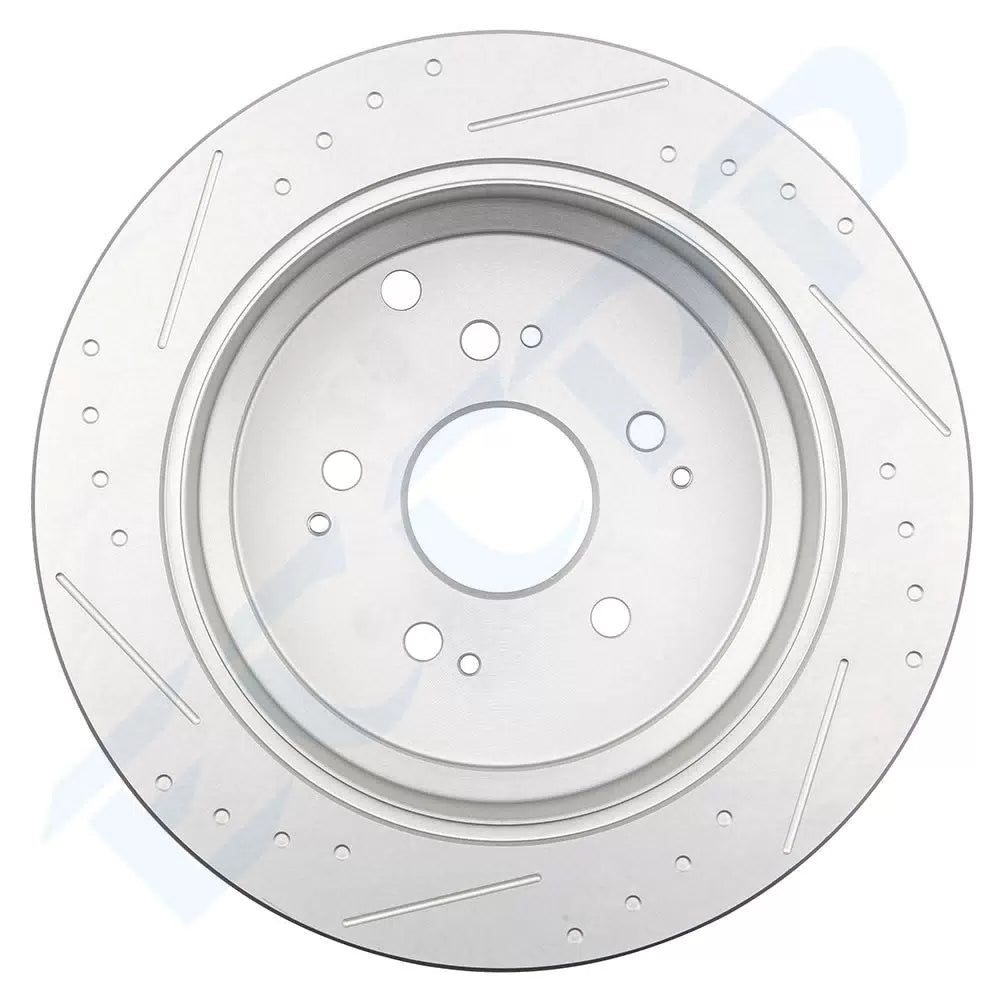 Rear Brake Rotors Discs Kit For Honda Odyssey 2002 2003 2004 Slotted [6]