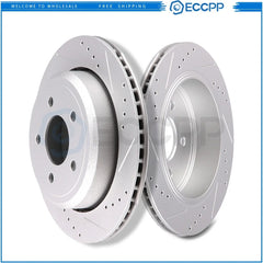 Rear Brake Rotors for 2003 - 2010 2011 Crown Victoria Grand Marquis Marauder 6B93BC-57 [1]