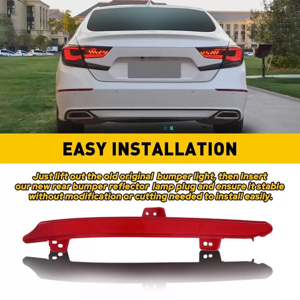 Rear Bumper Left Reflector Driver Side for 2018-2022 Accord Honda HO1184113 EOA 6B93BC-57 [6]