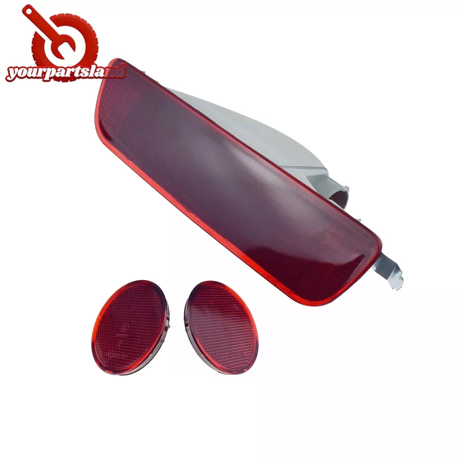 Rear Bumper Reflector Fog Light Fog Lamp 3PCS for Nissan Qashqai J10 2008-2015 6B93BC-57 [10]