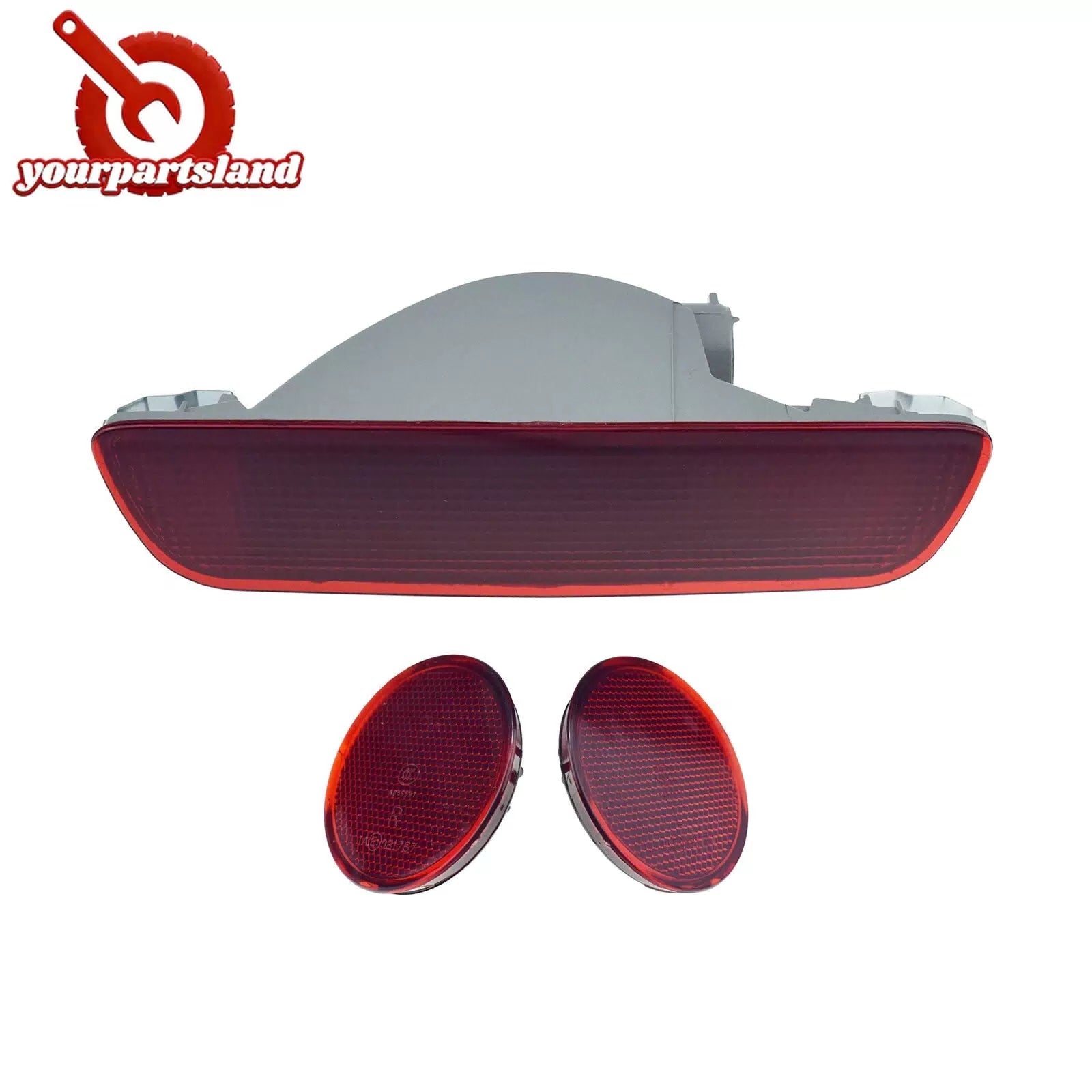 Rear Bumper Reflector Fog Light Fog Lamp 3PCS for Nissan Qashqai J10 2008-2015 6B93BC-57 [3]