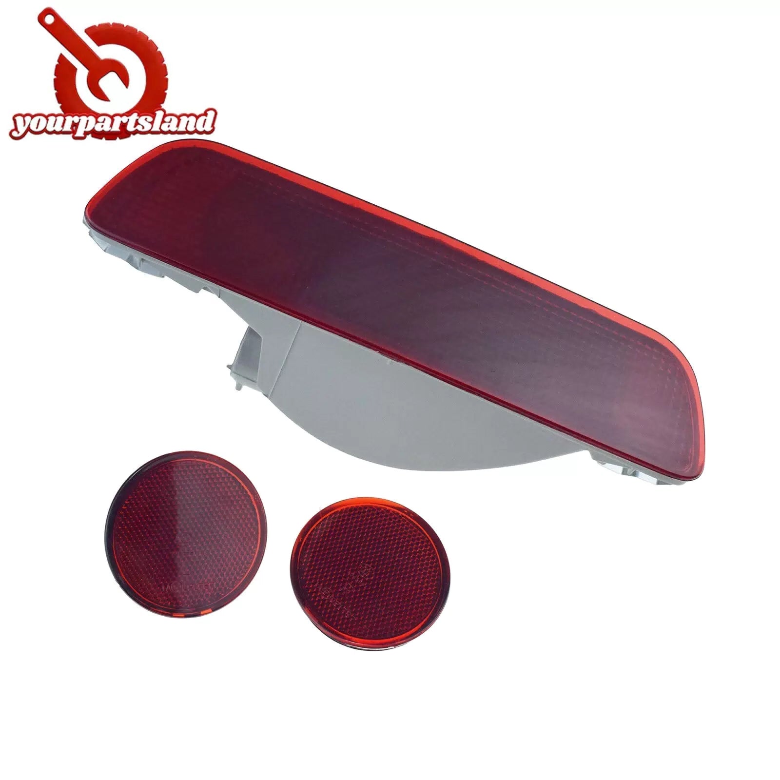 Rear Bumper Reflector Fog Light Fog Lamp 3PCS for Nissan Qashqai J10 2008-2015 6B93BC-57 [6]