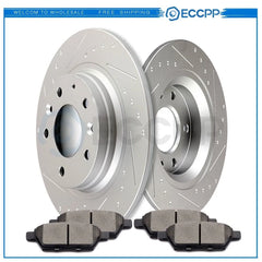 Rear Ceramic Brake Pads And Rotors For 06-13 Mazda 6 2006-12 Ford Fusion Lincoln KOEEP [1]