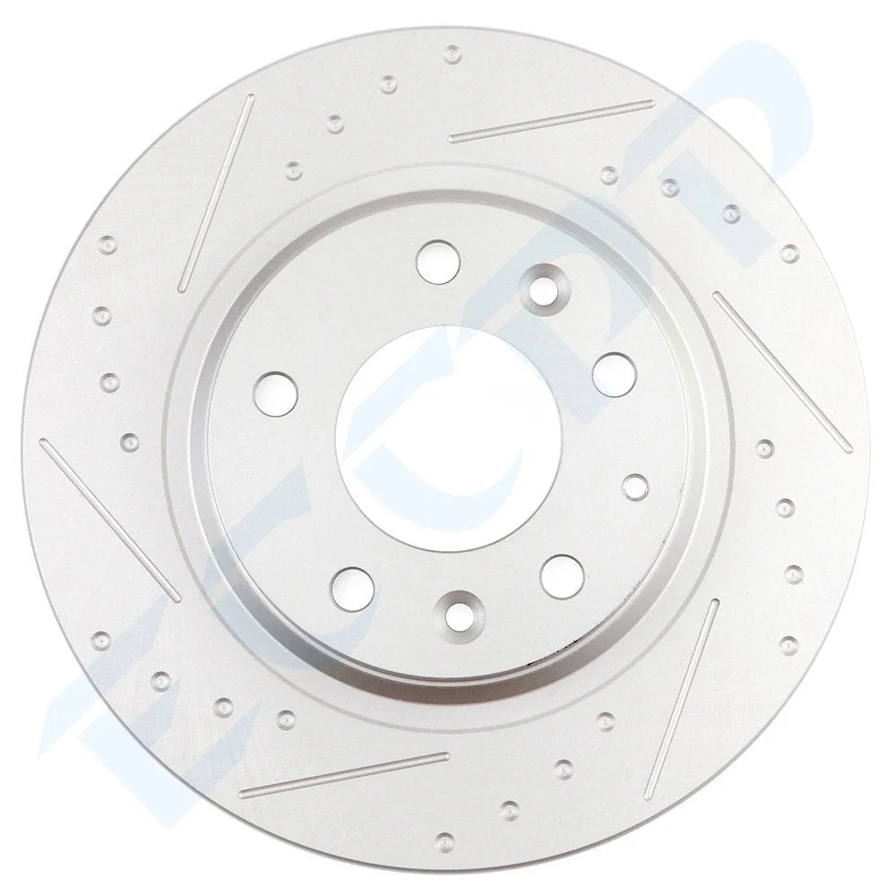 Rear Disc Brake Rotors + Ceramic Brake Pads for 2003 2004 2005 Mazda 6 6B93BC-57 [7]