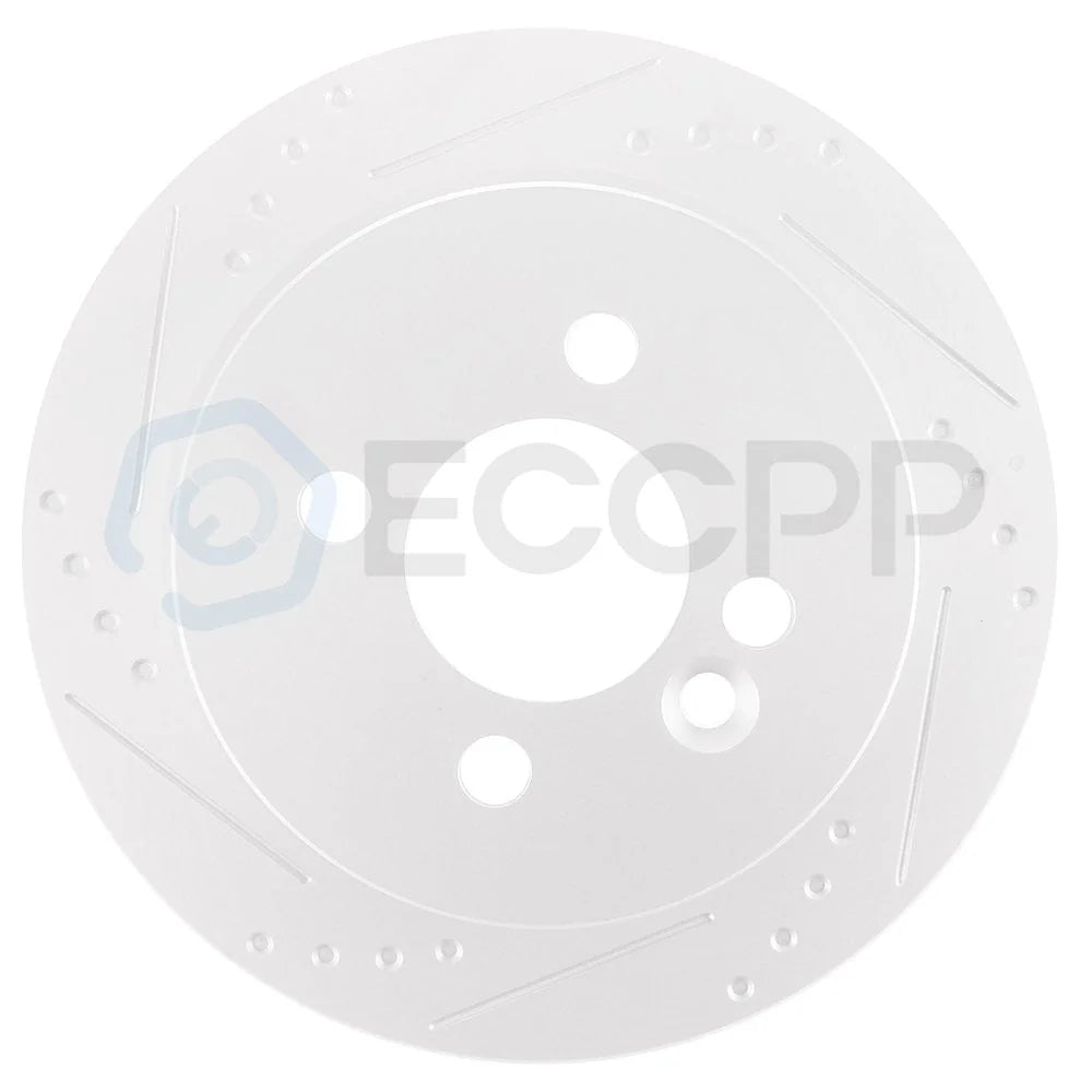 Rear Discs Brake Rotors Set For MINI Cooper 2007 - 2008 Slot and Solid 2pcs 6B93BC-57 [4]