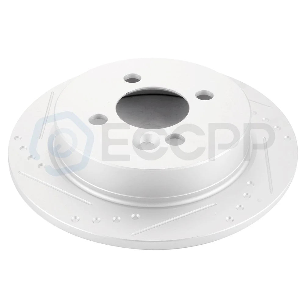Rear Discs Brake Rotors Set For MINI Cooper 2007 - 2008 Slot and Solid 2pcs 6B93BC-57 [5]