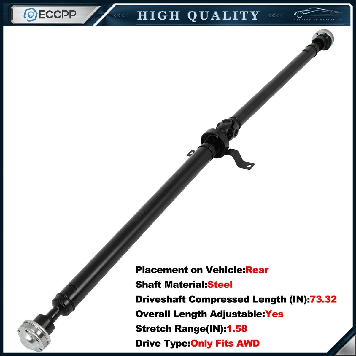 Rear Driveshaft For Buick Encore 2013-21 Chevrolet Trax 2015-21 L4 1.4L 42529901 6B93BC-57 [1]