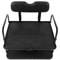 Rear Flip Seat for EZGO TXT Golf Carts Black Cushions 1994.5-Up 6B93BC-57 [2]