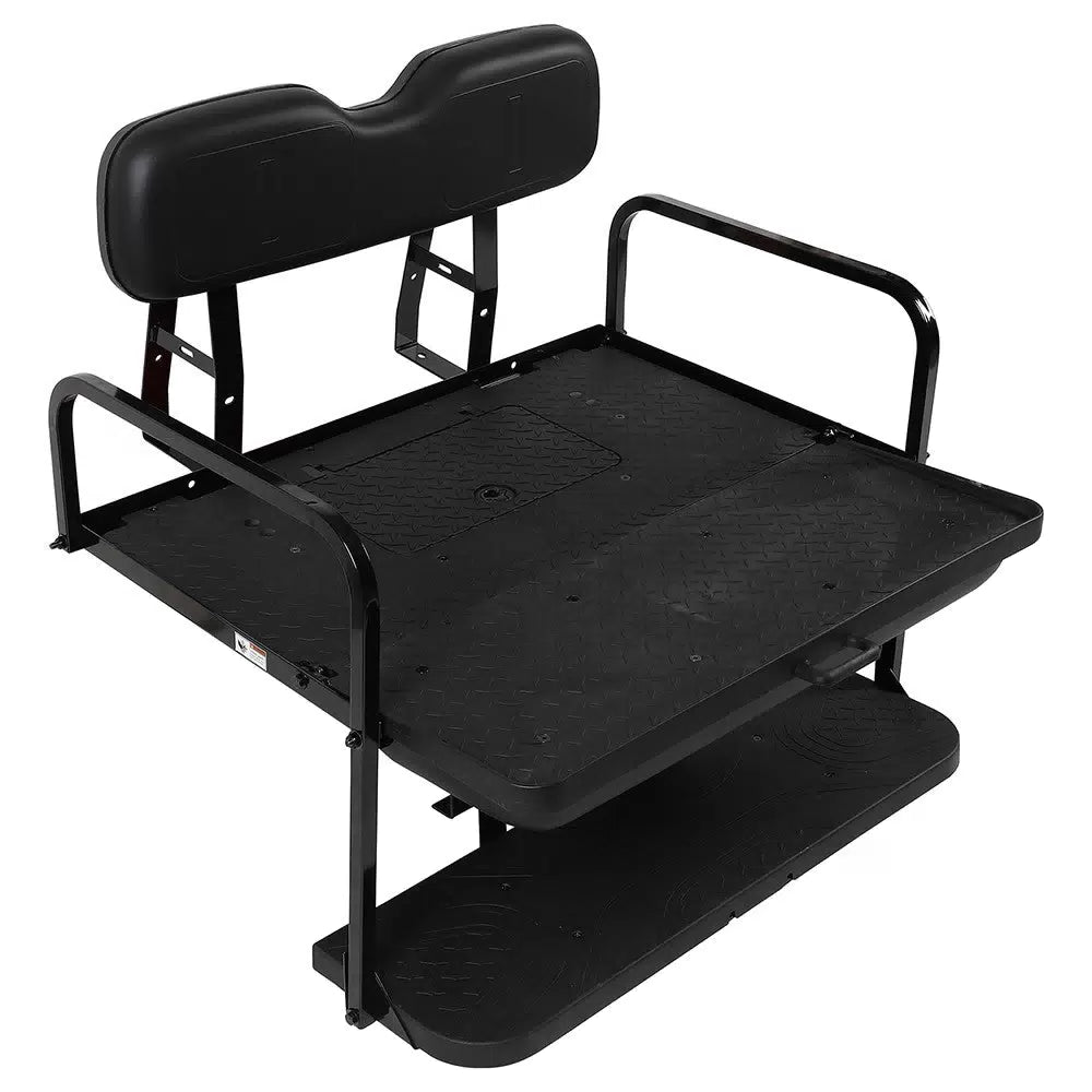 Rear Flip Seat for EZGO TXT Golf Carts Black Cushions 1994.5-Up 6B93BC-57 [3]