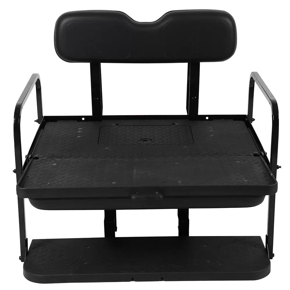Rear Flip Seat for EZGO TXT Golf Carts Black Cushions 1994.5-Up 6B93BC-57 [5]