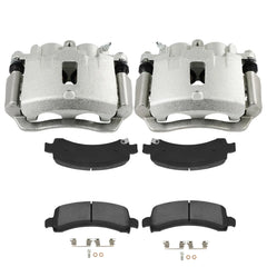 Rear Left Right Brake Calipers Brake Pads Set 6Pcs For 2003-2020 GMC Savana 2500 6B93BC-57 [1]