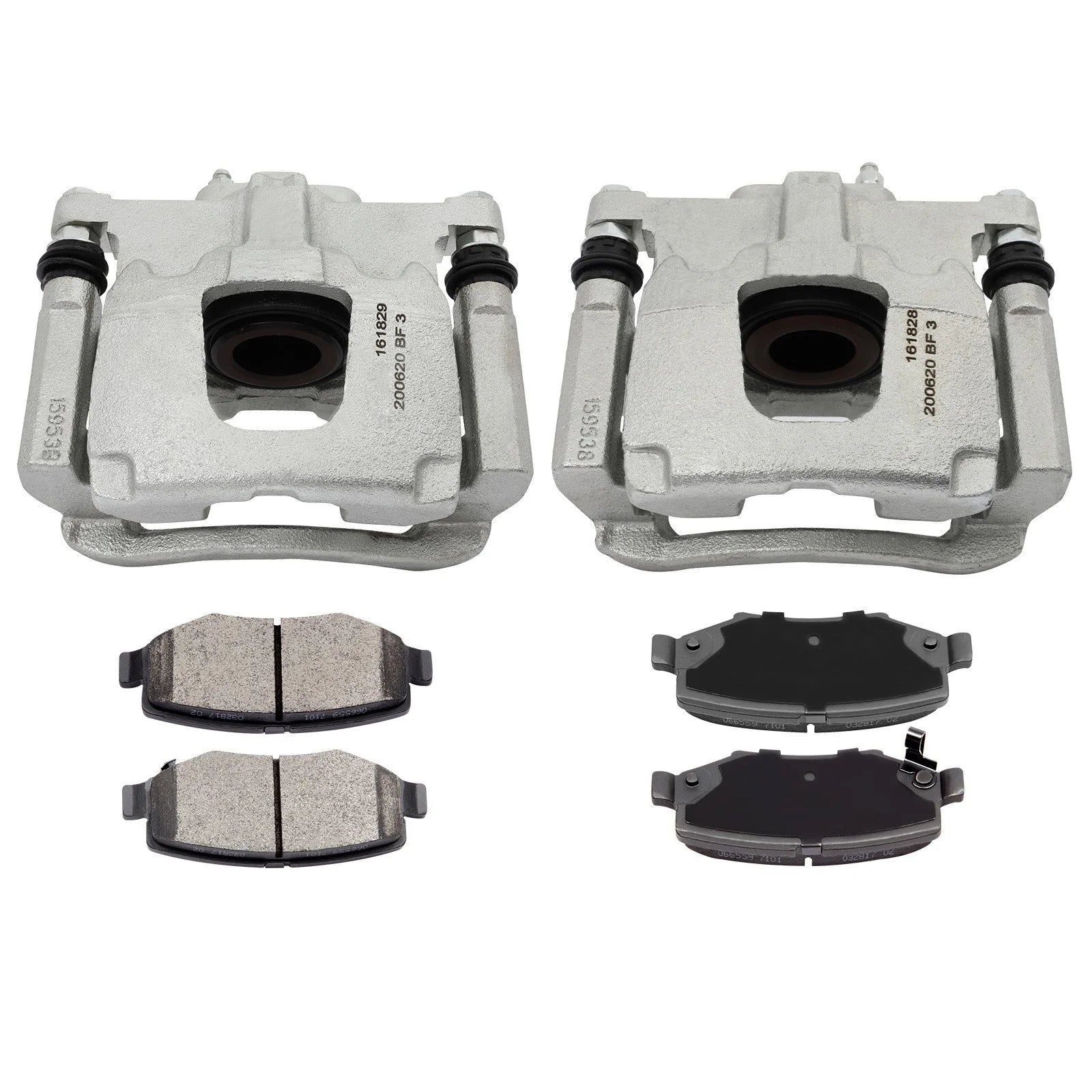 Rear Left Right Brake Calipers Brake Pads Set 6Pcs For 2007-2011 Dodge Nitro 6B93BC-57 [1]