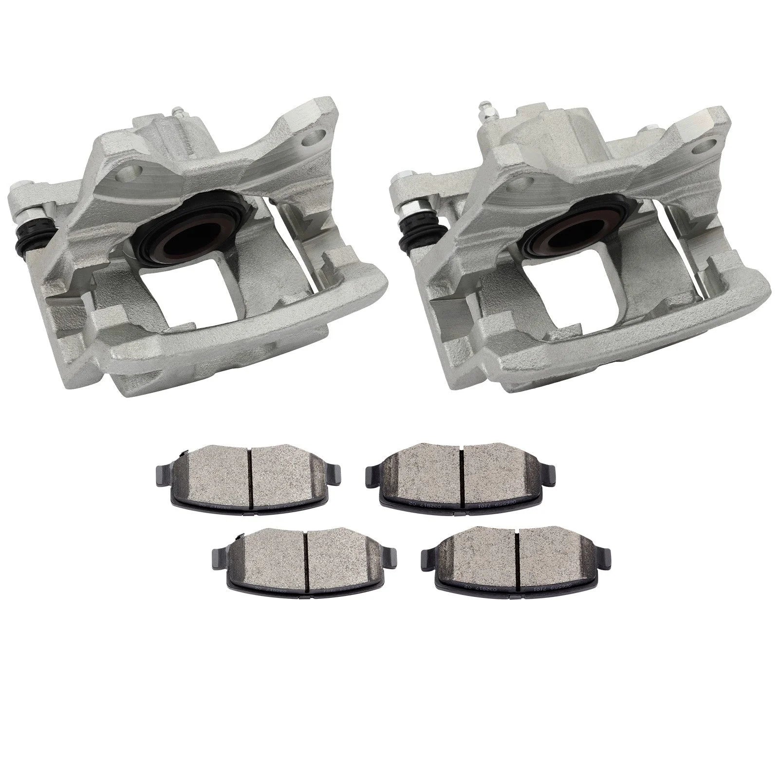 Rear Left Right Brake Calipers Brake Pads Set 6Pcs For 2007-2011 Dodge Nitro 6B93BC-57 [2]