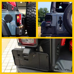 Rear License Plate Holder w/ Light Tag Bracket For Jeep Wrangler JK JKU 07-17 EA 6B93BC-57 [3]