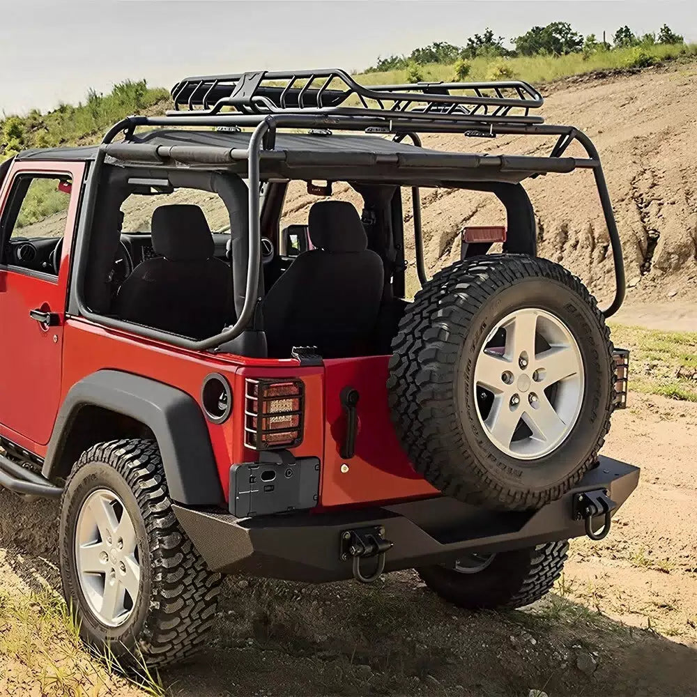 Rear License Plate Holder w/ Light Tag Bracket For Jeep Wrangler JK JKU 07-17 EA 6B93BC-57 [6]