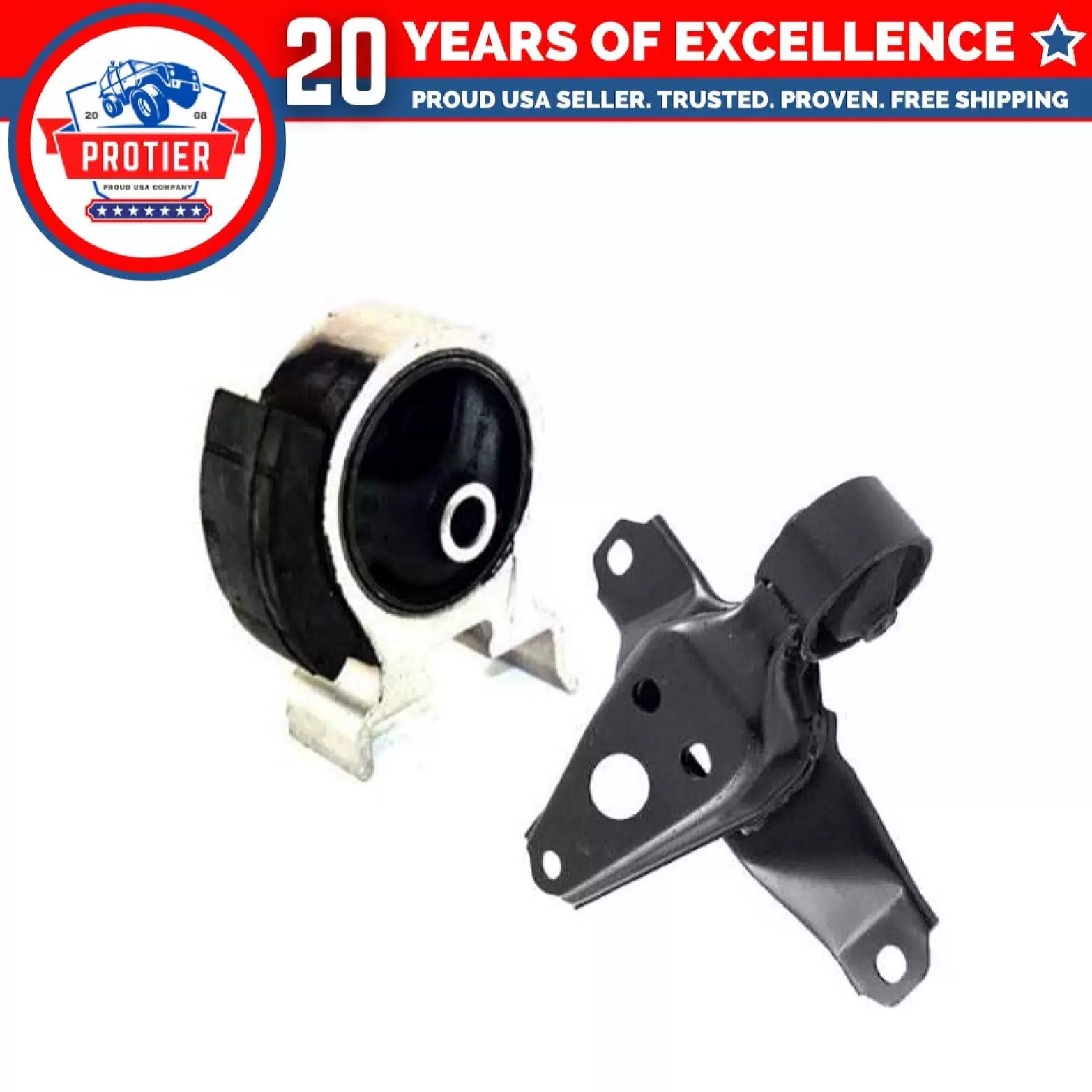 Rear Motor & Trans Mount Set 2PCS Compatible for 1992 - 1995 Toyota Paseo 1.5L 6B93BC-57 [1]