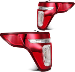 Rear Pair LED Tail Lights For 2011-2015 Ford Explorer 2.0L 3.5L Brake Lamp KOEEP [2]