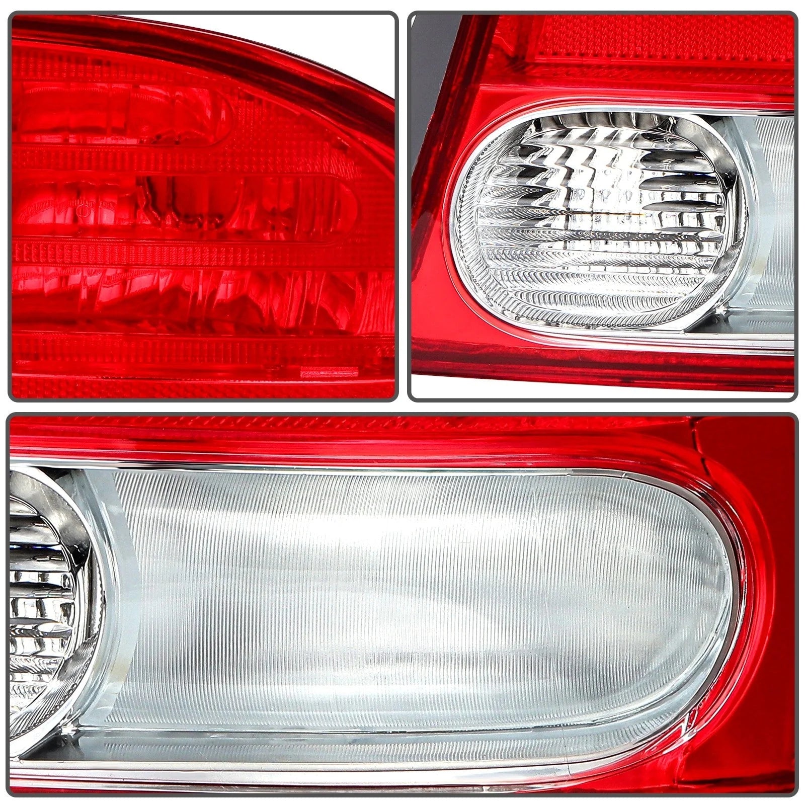 Rear Pair Tail Lights Assembly For 2006-2008 Honda Civic 1.8L 2.0L Brake Lamp 6B93BC-57 [9]