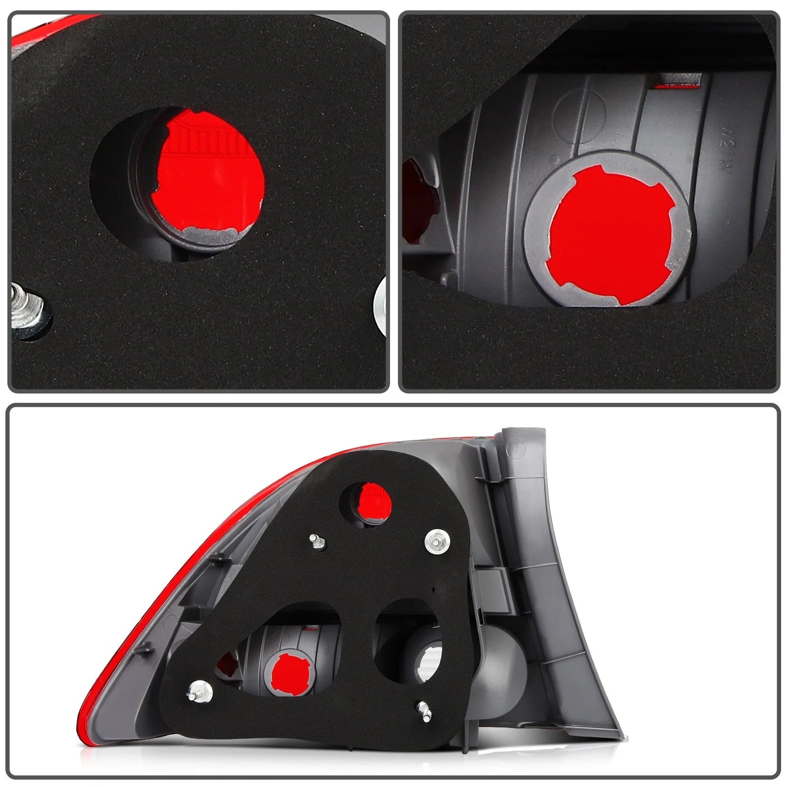 Rear Pair Tail Lights Assembly For 2009-2011 Honda Civic 1.8L 2.0L Brake Lamp 6B93BC-57 [8]