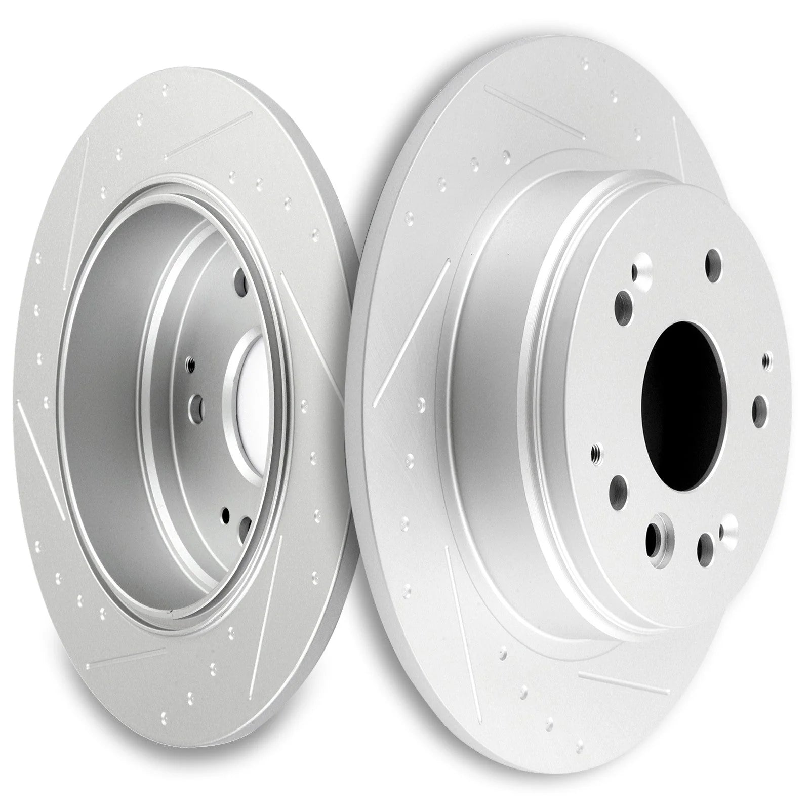 Rear Slotted Brake Discs Rotors Pair Fits for 1999-2008 Acura TL?1999-2012 Honda 6B93BC-57 [1]