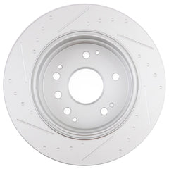 Rear Slotted Brake Discs Rotors Pair Fits for 1999-2008 Acura TL?1999-2012 Honda 6B93BC-57 [2]