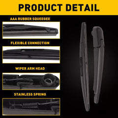 Rear Wiper Windshield Arm & Blade for 12-20 Chevrolet Sonic 1.4L 1.8L 95016790 6B93BC-57 [2]