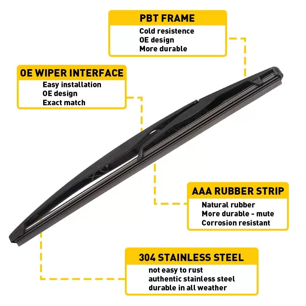 Rear Wiper Windshield Arm & Blade for 12-20 Chevrolet Sonic 1.4L 1.8L 95016790 6B93BC-57 [4]