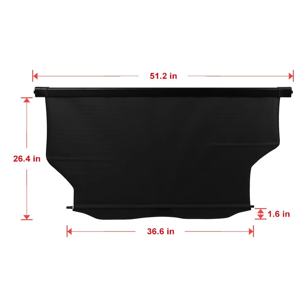 Retractable Rear Cargo Cover For 2007 2008 2009 2010 2011 2012 Dodge Caliber 6B93BC-57 [2]