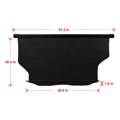 Retractable Rear Cargo Cover For 2007 2008 2009 2010 2011 2012 Dodge Caliber 6B93BC-57 [2]