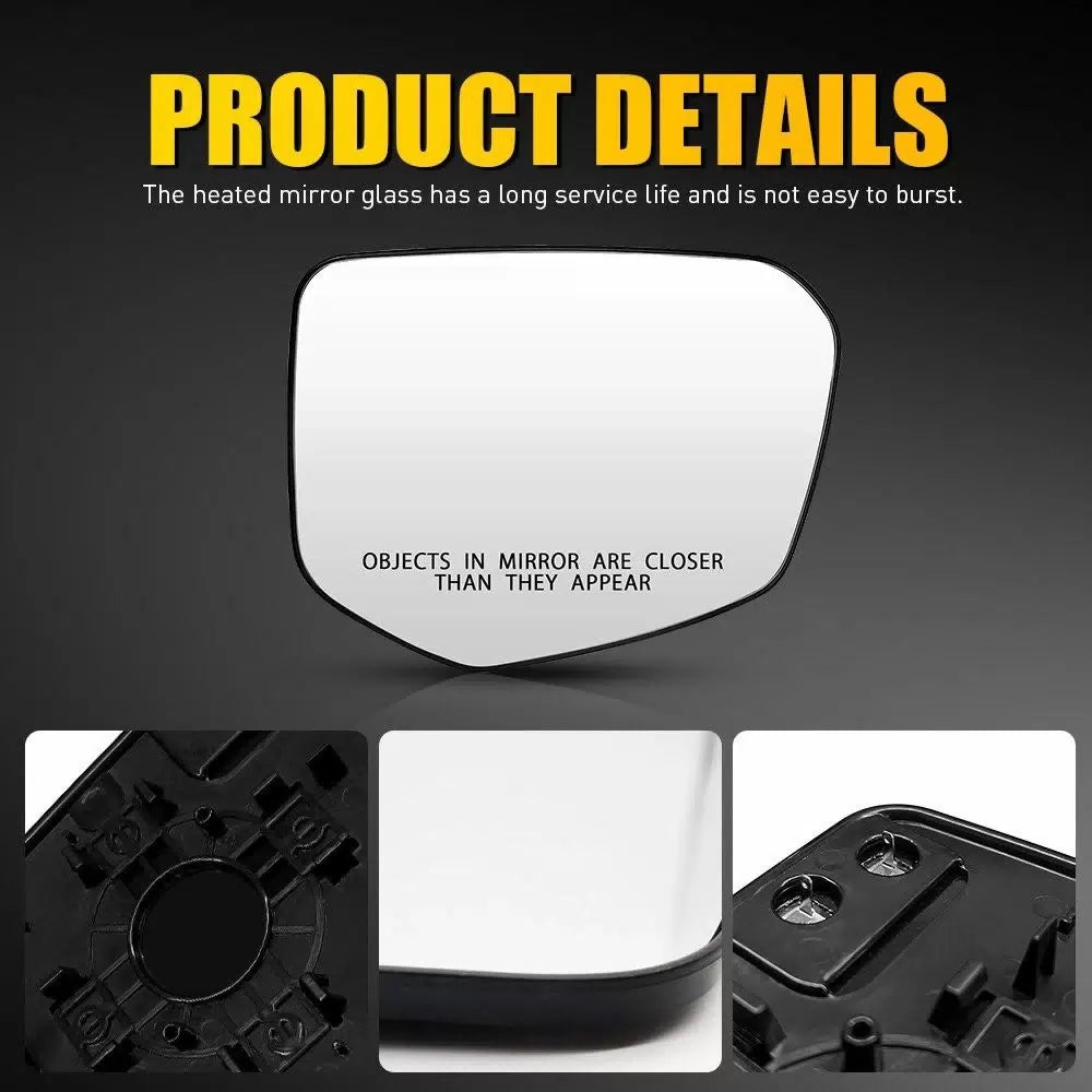 Right Passenger Heated Mirror Glass For 2016-2021 Honda Civic w/Backing Plate EA 6B93BC-57 [10]