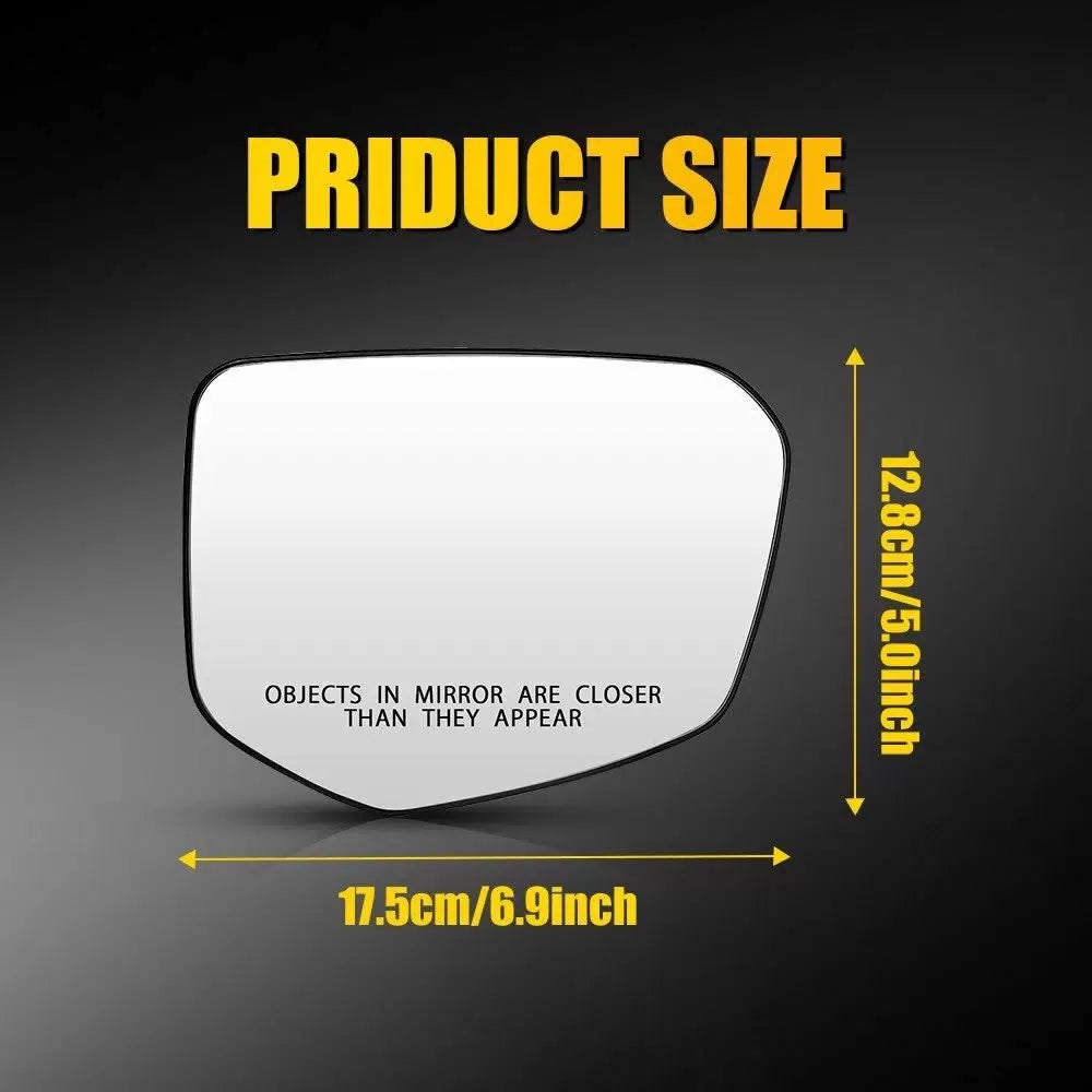 Right Passenger Heated Mirror Glass For 2016-2021 Honda Civic w/Backing Plate EA 6B93BC-57 [3]