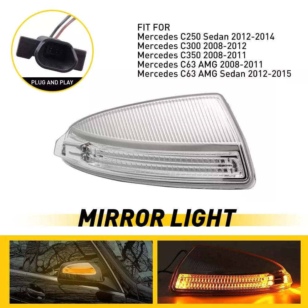 Right Passenger Side Mirror Turn Signal Lens For Mercedes Benz W204 C250 C300 US 6B93BC-57 [1]