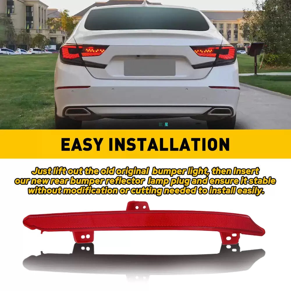 Right Passenger Side Red Rear Bumper Reflector for 18-22 Honda Accord HO1185113 6B93BC-57 [8]