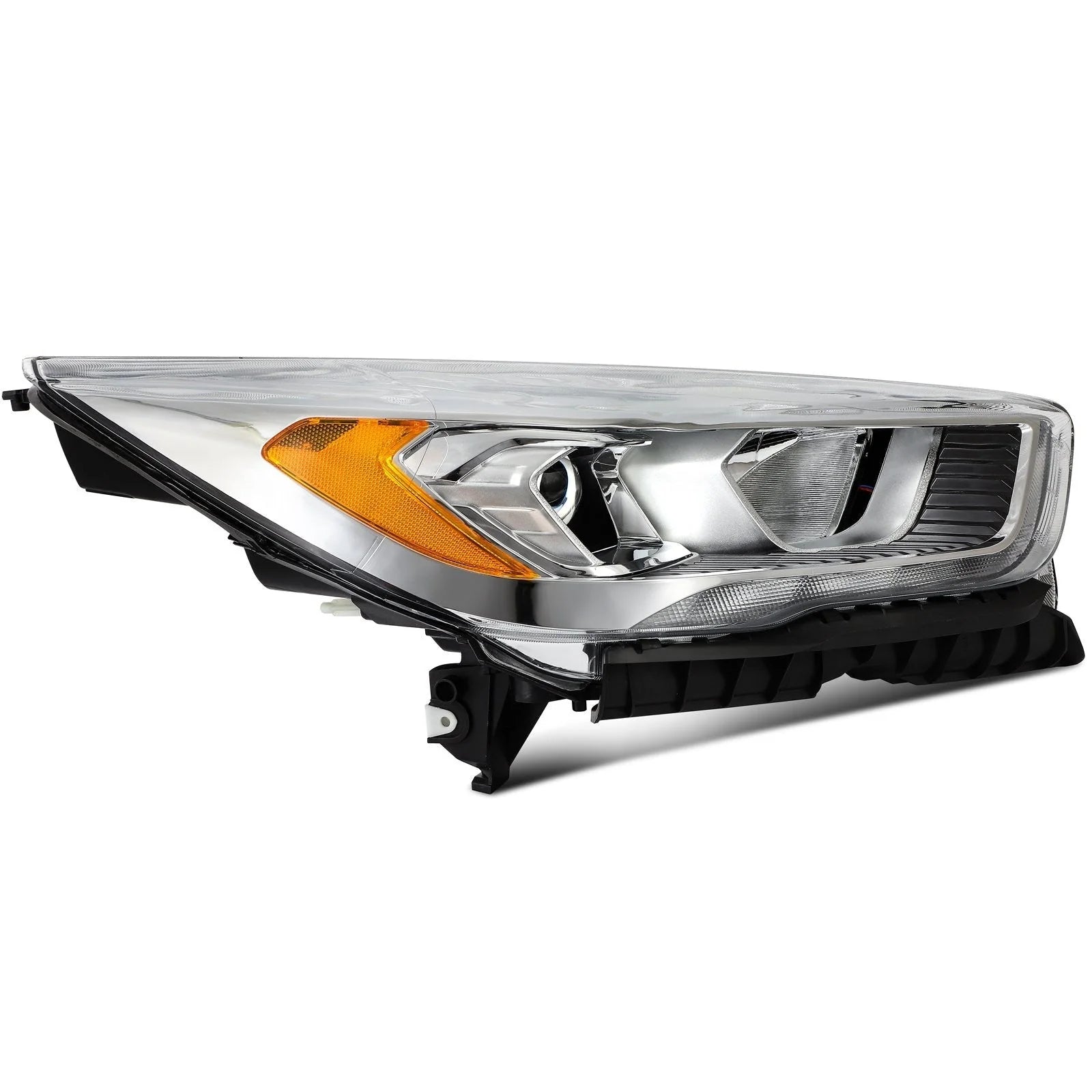 Right Side Headlight For 2017-2019 Ford Escape 1.5L 2.0L 2.5L Chrome Amber 6B93BC-57 [4]
