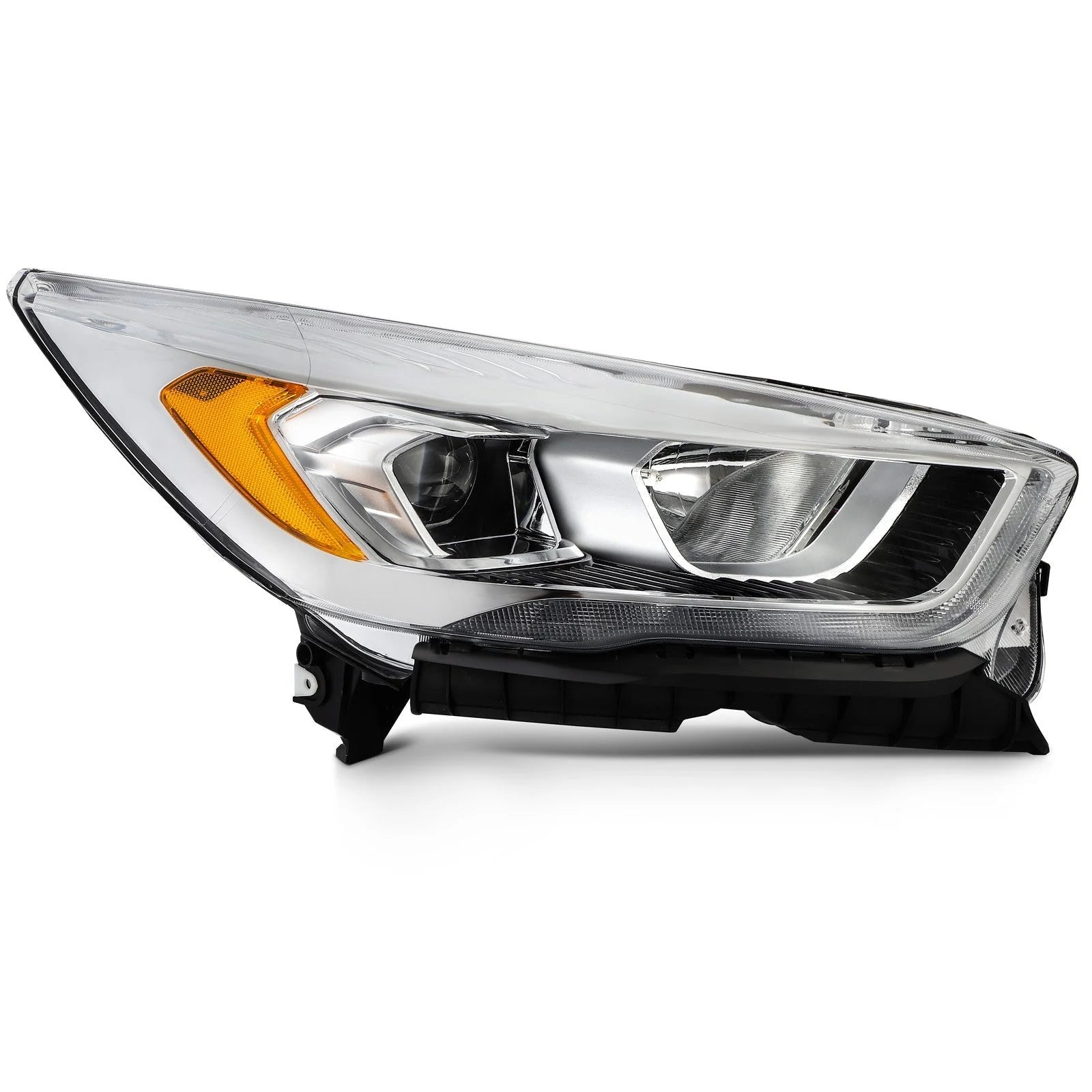 Right Side Headlight For 2017-2019 Ford Escape 1.5L 2.0L 2.5L Chrome Amber 6B93BC-57 [5]