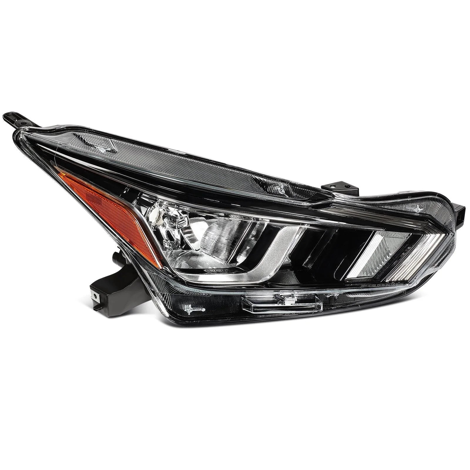 Right Side Headlight For 2020-2021 Nissan For Versa S SV 1.6L Black Amber 6B93BC-57 [7]