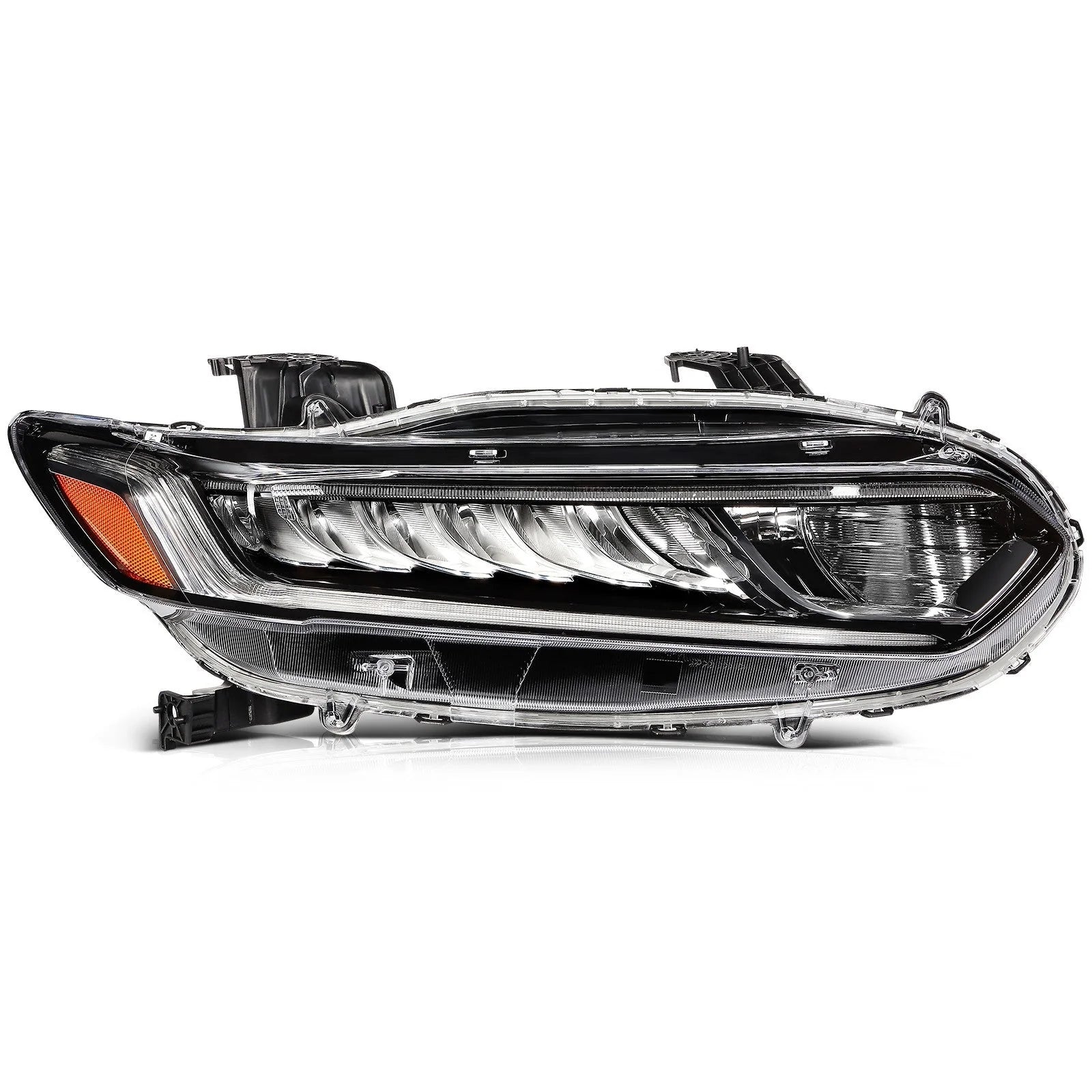 Right Side LED Headlight For 2018-2019 Honda Accord 1.5L 2.0L Black Amber 6B93BC-57 [1]