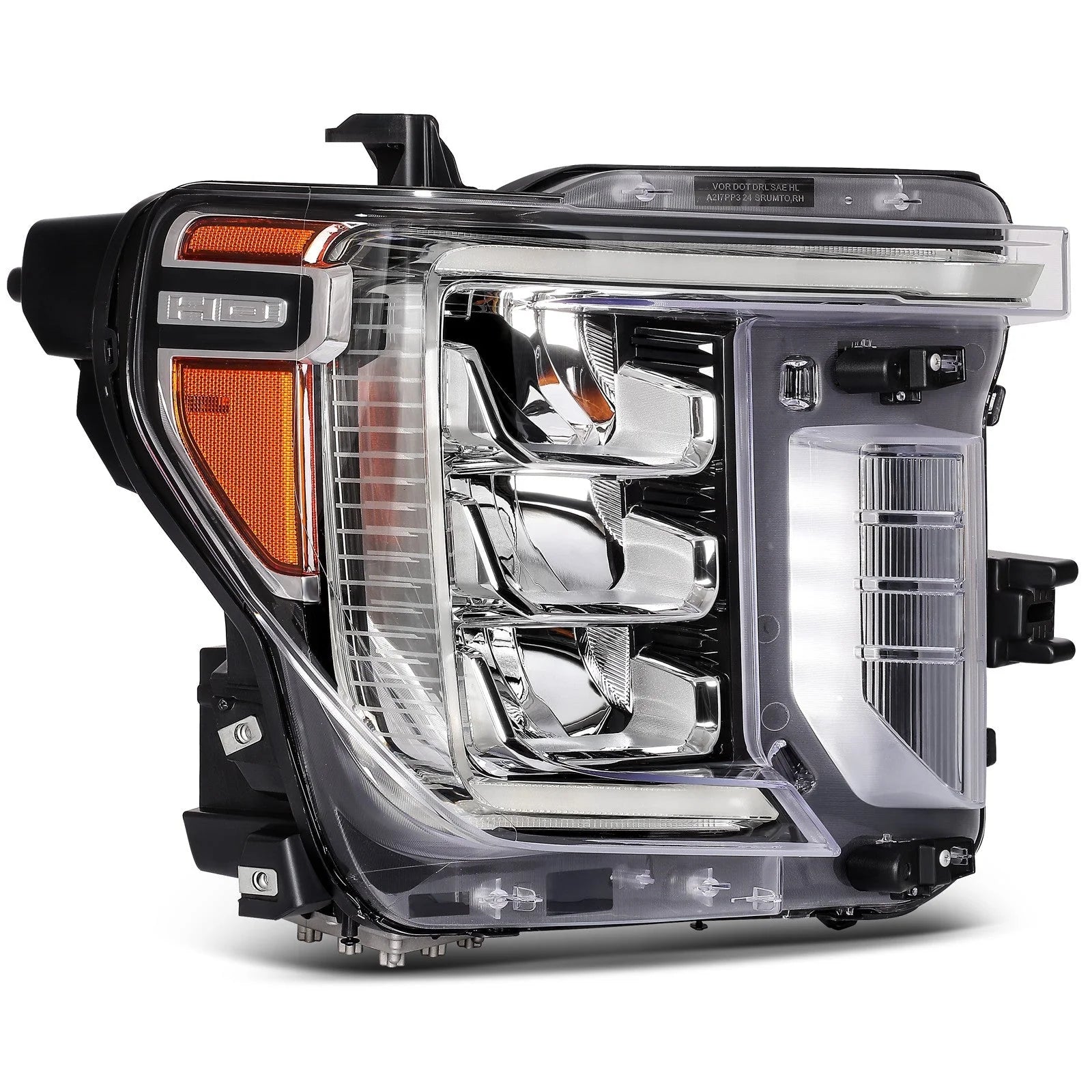 Right Side LED Headlight For 2020-2023 GMC Sierra 2500HD 3500HD 6.6L Black Amber 6B93BC-57 [1]