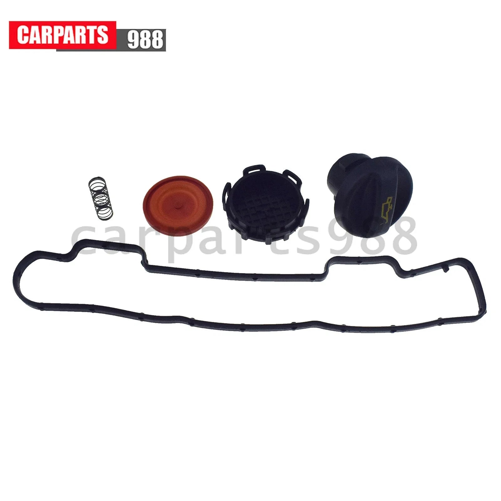 Rocker Cover Oil Filler Cap Seal Kit for Citroen C2 C3 Peugeot 207 307 0248L1 6B93BC-57 [2]