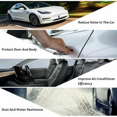 Rubber Seal Strips Weather Draft Wind Noise Reduction Kit For Hyundai Sonata 9th [4]