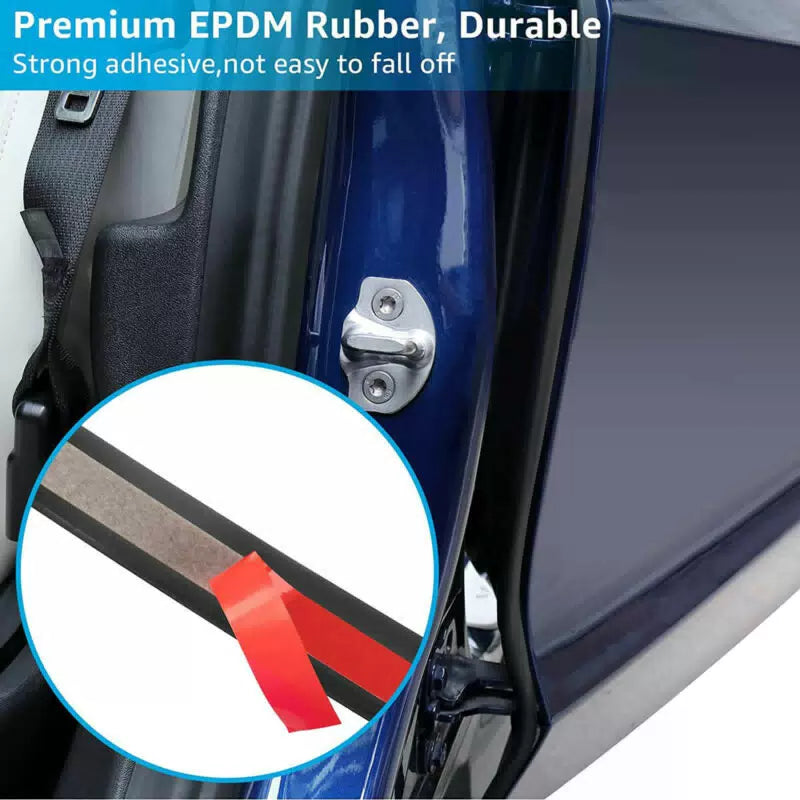 Rubber Seal Strips Weather Draft Wind Noise Reduction Kit For Toyota Sequoia [5]