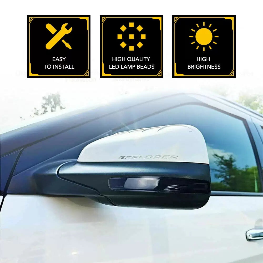 SMOKED FOR SEQUENTIAL EXPLORER LED SIDE 2011-2019 FORD MIRROR TURN SIGNAL LIGHT 6B93BC-57 [2]