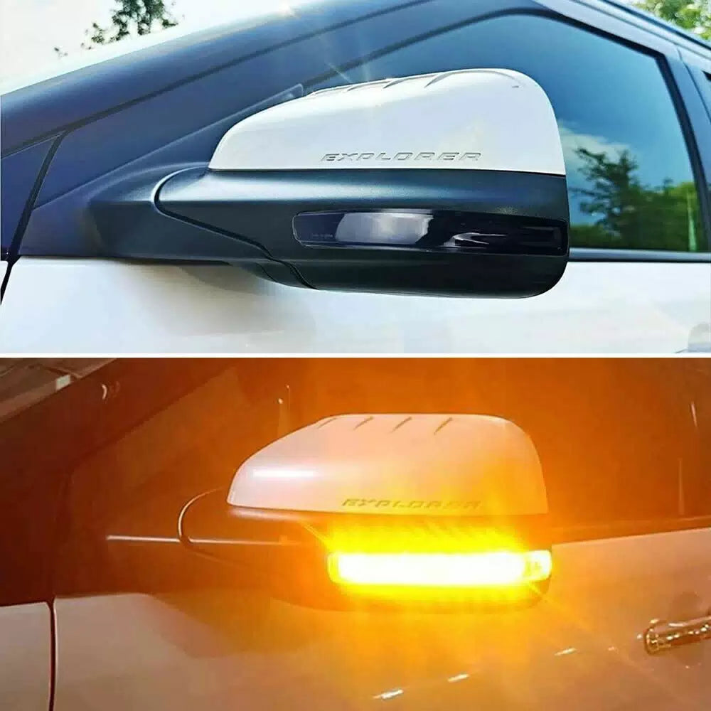 SMOKED FOR SEQUENTIAL EXPLORER LED SIDE 2011-2019 FORD MIRROR TURN SIGNAL LIGHT 6B93BC-57 [9]