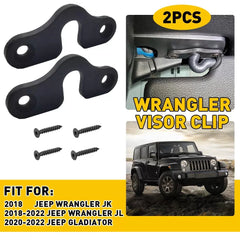 SUN VISOR CLIPS(2) FIT FOT JEEP 2018 ER & JK JL JT GLADIATOR WRANGLER EOA 6B93BC-57 [1]