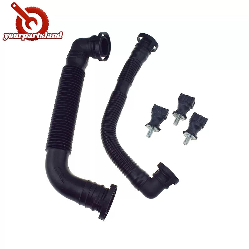 Secondary Air Pump Breather Hose & 3 Brackets For Audi A4 A6 VW Passat B6 Golf 5 6B93BC-57 [2]