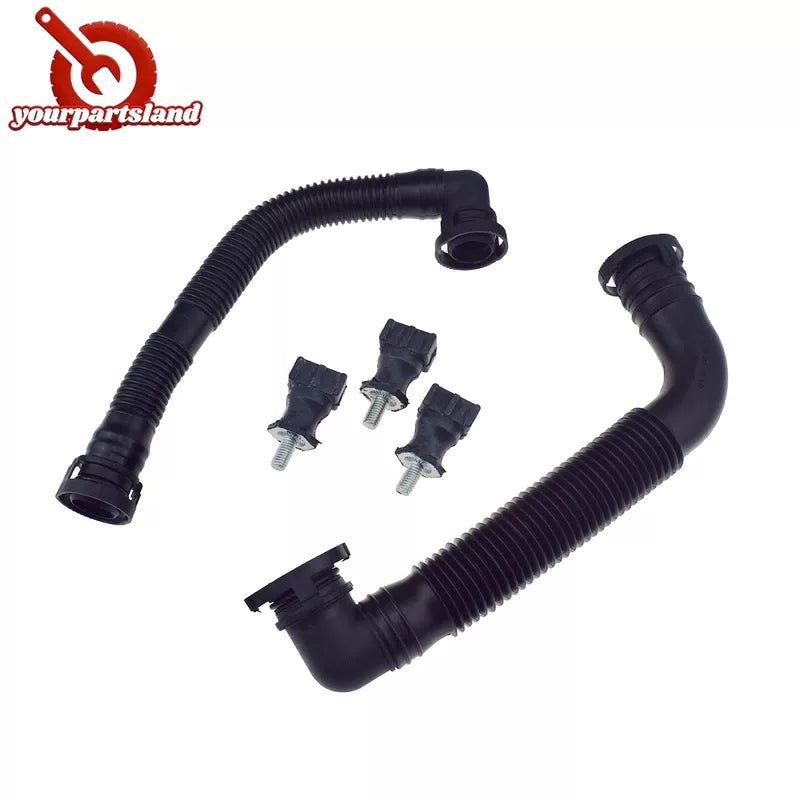 Secondary Air Pump Breather Hose & 3 Brackets For Audi A4 A6 VW Passat B6 Golf 5 6B93BC-57 [3]